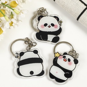 Tùy chỉnh in logo rõ ràng Keyring Epoxy acrylic nhựa móc chìa khóa Acrylic chủ chốt dễ thương Panda Anime Acrylic Keychain quyến rũ - Product Image 2