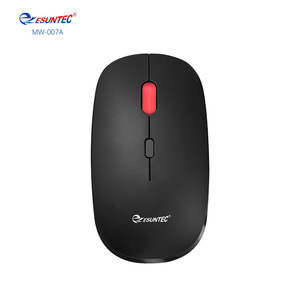 فأرة بصرية لاسلكية مزدوجة الوضع USB 2.4G+BT من Esuntec/OEM، مخصصة عالية الجودة مع عجلة مطاطية وتصميم مريح رباعي الأبعاد للاستخدام المكتبي - Product Image 5