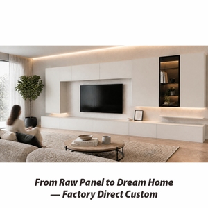 <span class=keywords><strong>Meuble</strong></span> <span class=keywords><strong>TV</strong></span> mural flottant de luxe italien moderne avec éclairage LED, ensemble de meubles minimalistes pour salon - Product Image 1