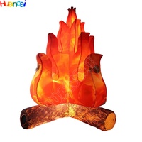 Magnifique modèle de flamme de feu de camp gonflable publicitaire, ballon de flamme géant personnalisé
