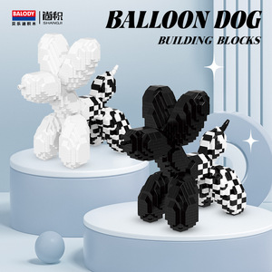 Nouveautés Balody Blocks : Jouets de construction en <span class=keywords><strong>diamant</strong></span> Chien Ballon, <span class=keywords><strong>Puzzle</strong></span> en plastique, Modèle <span class=keywords><strong>3D</strong></span>, Mini briques animales pour enfant, Cadeau - Product Image 2