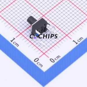 TS-KG09-AT60F Tactile Switch Through hole Component (THT) Switch Single Pole Single Throw Round Button 2.5N Through Hole - Product Image 2