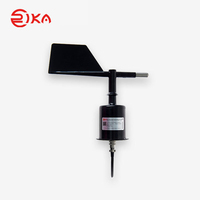 Sensor de Viento Rika RK110-02 de Fibra de Carbono con Montaje en Brida, Impermeable IP65, Rango de 0-360°, Precisión de 3 Dígitos, Múltiples Salidas Opcionales