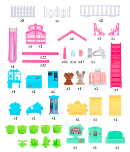 Maison de poupée DIY à 11 pièces, ensemble de jeu de villa, 275 pièces, château de princesse, jouet de jeu d'imitation, jouet éducatif, kit de construction de maison de rêve - Product Image 3