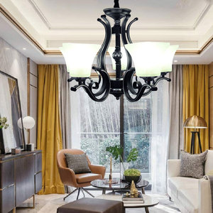 Lampadario Hotel soggiorno illuminazione nuovi prodotti in vetro contemporaneo lampadario in ferro camera da letto lampadario in ferro - Product Image 3