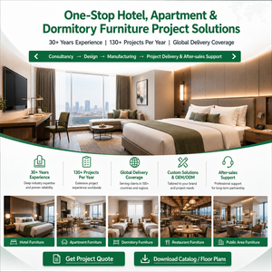 Muebles Comerciales para Proyectos de Habitaciones de Huéspedes de Estadía Prolongada y Negocios de Boutique TOPOHUT, Juego de Muebles Modulares de MDF para Suites de <span class=keywords><strong>Hotel</strong></span> FF&E - Product Image 3