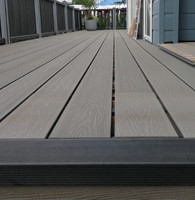 Panneau de planches à roulettes en plastique et bois massif, pour un pont d'extérieur, 1 pc