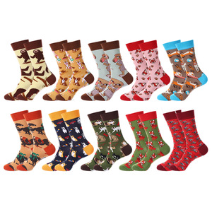Calcetines <span class=keywords><strong>de</strong></span> Algodón Peinado 200N con Diseño <span class=keywords><strong>de</strong></span> Animales <span class=keywords><strong>de</strong></span> Dibujos Animados, Jacquard, Unisex, para Perros, Gatos, Zorros, Caballos, Calcetines <span class=keywords><strong>de</strong></span> Regalo Informales <span class=keywords><strong>de</strong></span> Moda - Product Image 1