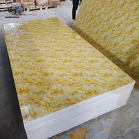 Prix d'usine, feuille de marbre PVC UV de haute qualité pour revêtement mural intérieur