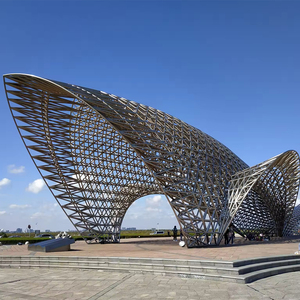 Tòa nhà Kết Cấu Thép hiện đại cho các trường học trung tâm thể thao địa điểm giao thông vận tải hội thảo-Lửa nước bằng chứng nhanh chóng cài đặt - Product Image 1