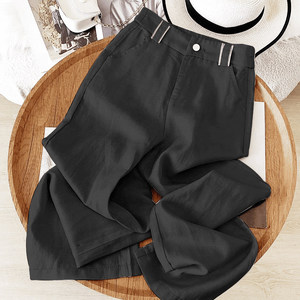 <span class=keywords><strong>Pantalon</strong></span> <span class=keywords><strong>Femme</strong></span> Ample Décontracté <span class=keywords><strong>Taille</strong></span> Haute Polyvalent Rétro Nouvelle Collection Automne 2026 – Vente en Gros pour Boutiques - Product Image 4