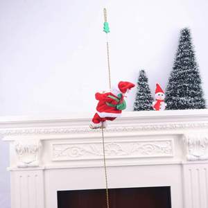 Cadeau de Noël : Poupée Père Noël Électrique Rampante Musicale avec Perles, Version Améliorée Anti-Déchirure - Product Image 6