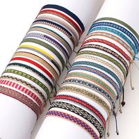 2021 Có Thể Điều Chỉnh Bện Handmade Dệt Dây Vòng Đeo Tay Bohemia Bãi Biển Tùy Chỉnh Boho Bông Vòng Tay Tình Bạn Cho Phụ Nữ