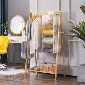 Hanging Closet Organizers and Storage 4-<b>Shelf</b> Closet Hanging Storage <b>Shelves</b> for Closet RV Clothes Organizer - Product Image 2