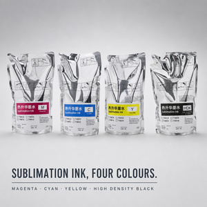 Sac d'encre de sublimation textile 1100ml T46 B C M Y HDK compatible avec Epson SC-F6300 SC-F9400 SC-F6380 SC-F9480 - Product Image 1