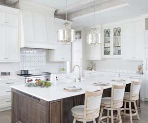 Armoires de cuisine modulaires personnalisées avec comptoirs en marbre pour appartement, centre commercial, hôpital - Design moderne - Product Image 5