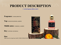 Parfum en spray pour femme, 50 ml, Rouge, écologique, longue durée, floral, frais, relaxant, en gros