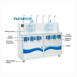 RO-300-XG integrative purified water filling machine for recarga 5 galones botella de agua maquina expendedora