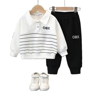 Ensemble de survêtement pour garçons, automne/hiver 2025, nouveau sweat-shirt en <span class=keywords><strong>molleton</strong></span> doublé de polaire, shorts, style coréen, vêtements de sport pour enfants, animal/dessin animé - Product Image 5