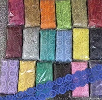 Bordir Kain Jala Guipure 14cm Grosir untuk Pakaian Wanita dan Aksesoris DIY