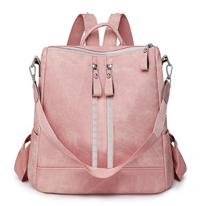 2025 nouveau sac à dos pour femmes en cuir souple PU Style coréen tout-match grande capacité résistant aux éclaboussures et léger'' - Product Image 5