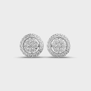 Round Brilliant Moissanite <b>Stud</b> Earrings 925 <b>Sterling</b> <b>Silver</b> Premium Designer Fashion Jewelry for Women Daily Wear - Product Image 5