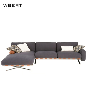 Wbert ชุดโซฟาหลายคนมุมแบบอิมพีเรียลของอิตาลีห้องนั่งเล่นสำหรับครอบครัวขนาดเล็กสำหรับโรงแรม - Product Image 4