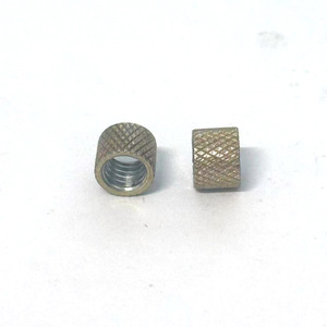 Inserts filetés en laiton moleté M2 M3 M4 M5 M6, filetage métrique grossier, écrous en cuivre intégrés pour l'industrie de la construction - Product Image 4