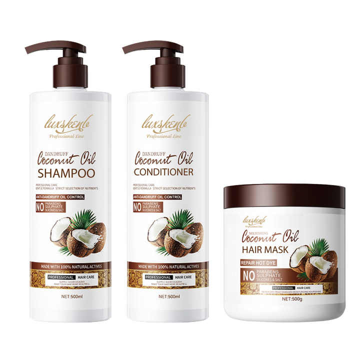Moisturizing Coconut Shampoo and Conditioner Private Label with 