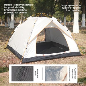 Tente double couche, <span class=keywords><strong>camping</strong></span> en plein air, entièrement automatique, pliable, plage, ouverture rapide, <span class=keywords><strong>camping</strong></span> léger, tissu Oxford, imperméable 3000 mm - Product Image 4