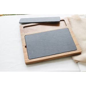Bandeja de plato de madera y pizarra para <span class=keywords><strong>sushi</strong></span> - Product Image 3