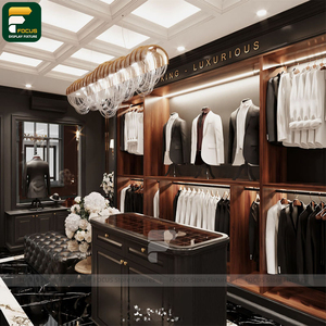 ชั้นวางเสื้อผ้าสีขาวสำหรับจัดแสดงสินค้า ดีไซน์สำหรับร้านค้าปลีก - Product Image 3