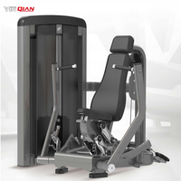 Mesin Chest Press Komersial dengan Beban Pin yang Dapat Disesuaikan, untuk Latihan di Kursi, Impor dari Cina