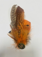 Épingle de chapeau de coq personnalisée avec garniture en plumes pour costume masculin DIY, accessoire de coiffure de chapelier, motif teint