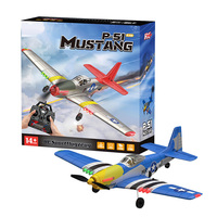 CQZNRC P51 453mm Mustang Fighter, modèle d'avion électrique RC en mousse MPP, planeur, jouet d'avion d'extérieur, avion radiocommandé 200M RTF