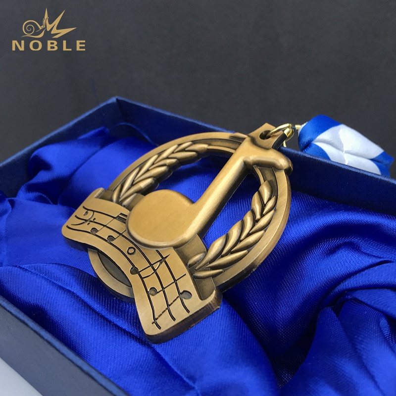 Noble Awards Custom Gegraveerde Metalen Medaillons Muziek Medaille En Awards