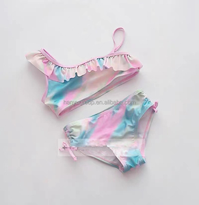 Ensemble <span class=keywords><strong>de</strong></span> maillot <span class=keywords><strong>de</strong></span> <span class=keywords><strong>bain</strong></span> deux pièces pour petite fille, personnalisé, tie-dye, avec haut tankini à bretelles croisées et bas <span class=keywords><strong>de</strong></span> maillot <span class=keywords><strong>de</strong></span> <span class=keywords><strong>bain</strong></span> - Product Image 3