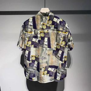 Mới Retro In Bãi Biển Người Đàn Ông Kỳ Nghỉ Áo Sơ Mi Nhanh Chóng Khô Polyester Nút Xuống Cổ Áo Ngắn Tay Áo Người Đàn Ông Của Hawaii Áo Sơ Mi - Product Image 2