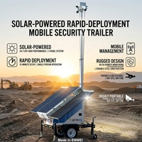 Remolque de Seguridad Solar Móvil Fuera de la Red con Monitoreo 24/7 para Estacionamientos y Sitios Remotos