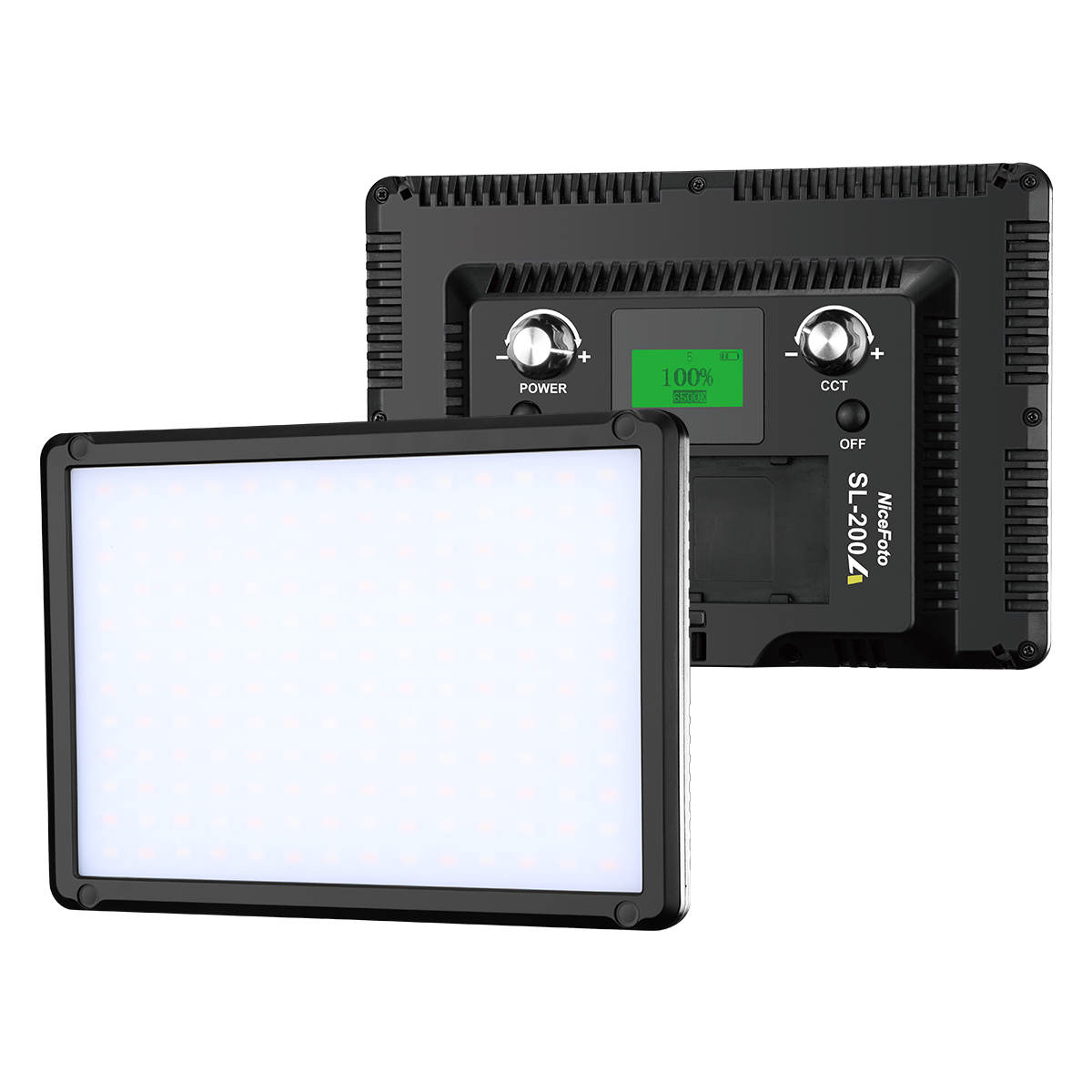 Nicefoto SL-200A LED Video Light - 20W Bi-Color 3200-6500K