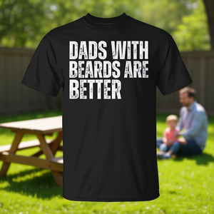 Les papas qui ont une barbe sont meilleurs - T-shirt - Cadeau pour la fête des pères - Product Image 3