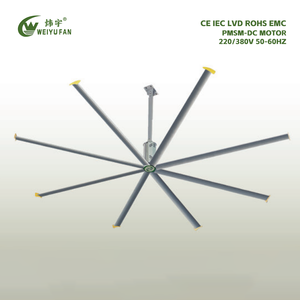 Ventilación de refrigeración de aire para interiores y exteriores, ventilador de techo Industrial grande Hvls de tamaño gigante de 24 pies, para la salud Cl - Product Image 1