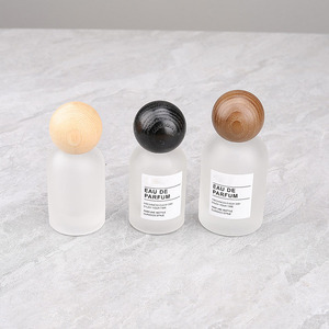 Custom 50ml Round Shape Empty Frosted Glass Perfume <strong>Bottle</strong> with Crimp <strong>Mist</strong> Spray - Product Image 6