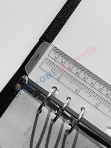 Règle de marque-page transparente personnalisée diviseur de reliure en plastique règle A5 marqueurs de page planificateur d'aujourd'hui détecteur de page règle à 6 anneaux refiler - Product Image 2