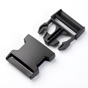 Hebilla de plástico de nailon de 50 mm, hebilla a presión, correa ajustable, hebilla para correas de bolsos, duradera, negra - Product Image 2
