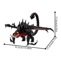 Funbuild serie de películas Deathgripper dragón modelo bloques de construcción juguete bloques de construcción juguetes para niños