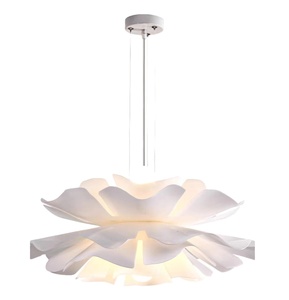 Illuminazione creativa postmoderna Nordic sala da pranzo soggiorno design semplice lampade nella camera da letto della ragazza <span class=keywords><strong>lampadario</strong></span> di fiori - Product Image 1
