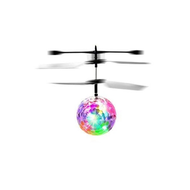 2023 Hot Selling HOSHI Kids Toys Induction Magic Music Flying Ball Colorfu RC Aircraft Glittering Crystal Ball Toys for Gifts