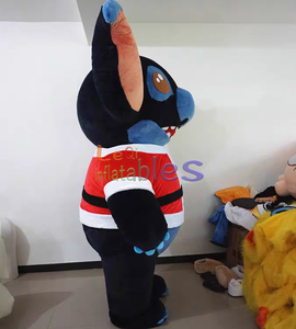 <span class=keywords><strong>Stich</strong></span> negro de 2m con traje de Navidad, <span class=keywords><strong>disfraz</strong></span> de Mascota, mascota de <span class=keywords><strong>Stich</strong></span> inflable, disfraces móviles de felpa de piel de <span class=keywords><strong>Stich</strong></span> para vacaciones - Product Image 6