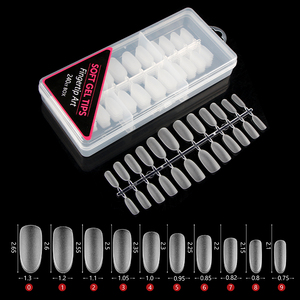 Full Cover Gel X Nail Tips Long Round Matte Private Label 12 Sizes Custom <b>Box</b> Salon Manicure Press on Nail Extension Tool - Product Image 2